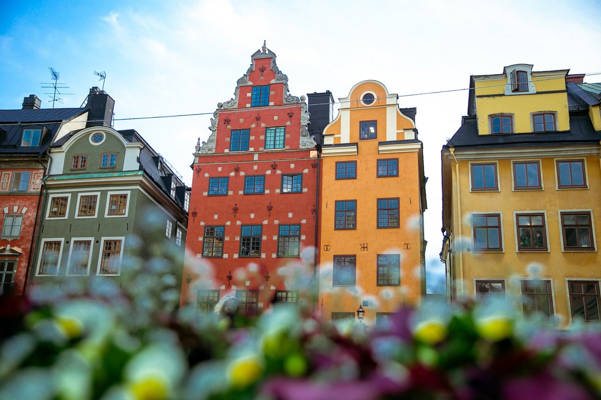 colorful Skandinavian houses
